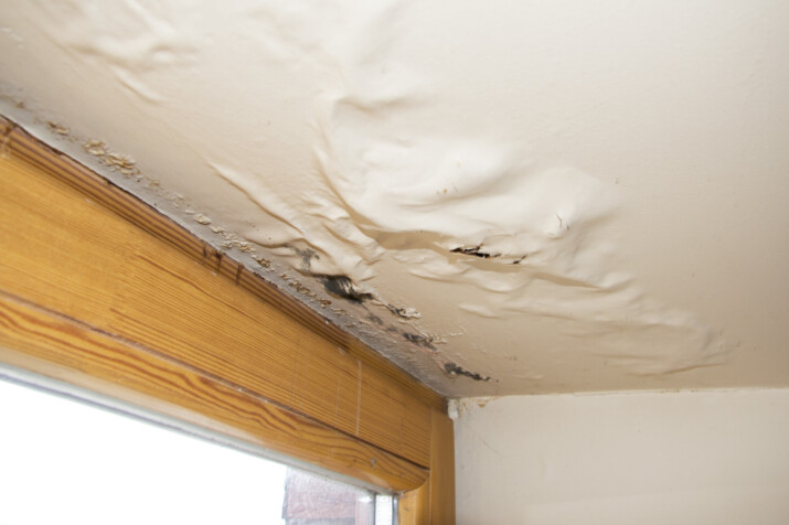 Water Damage to Ceiling
